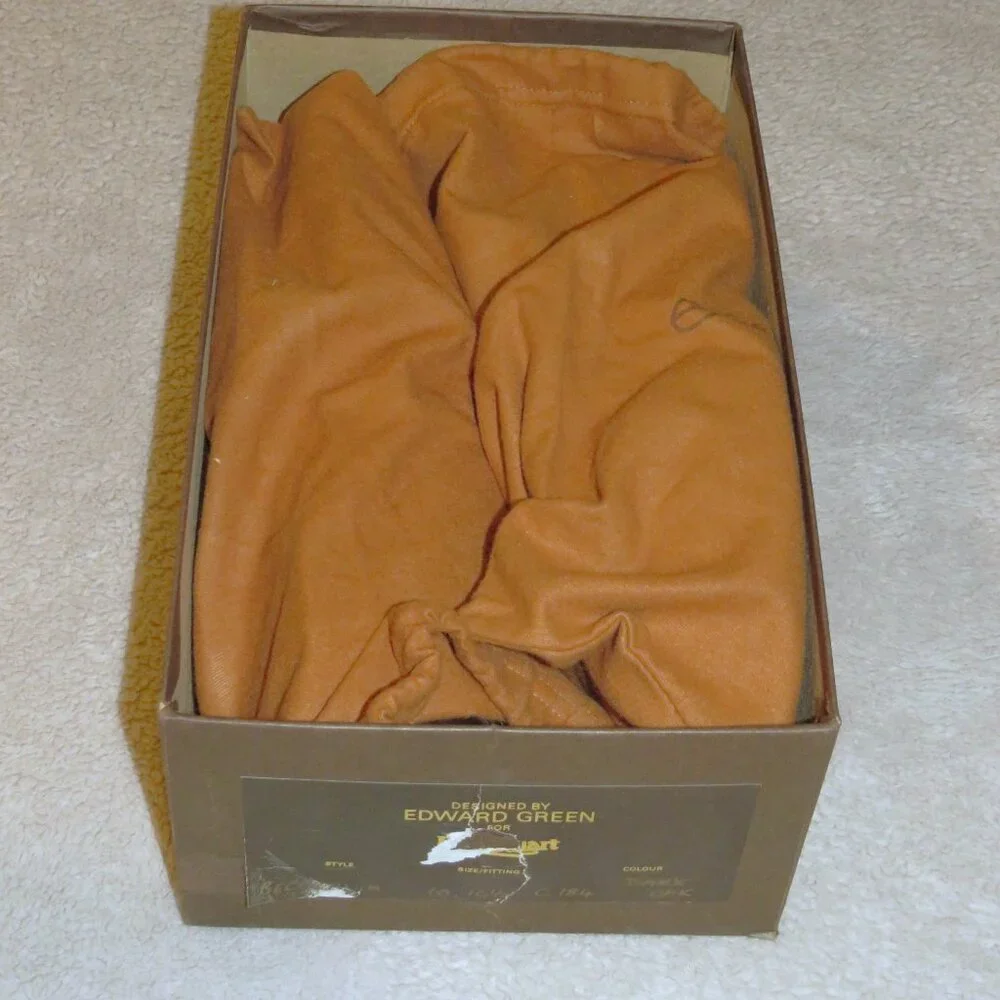 Edward Green Belgravia Dark Oak Antique Loafers 10.5 C NWB - Picture 13 of 15